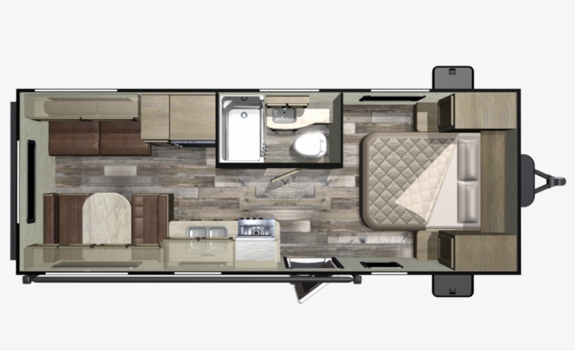2019 Mossy Oak 21fb Floor Plan Img - Floor Plan, transparent png download