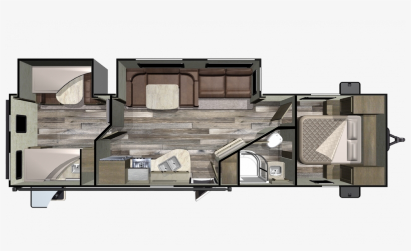 2019 Mossy Oak Lite 31bhs Floor Plan Img - Starcraft Mossy Oak 26bhs, transparent png download
