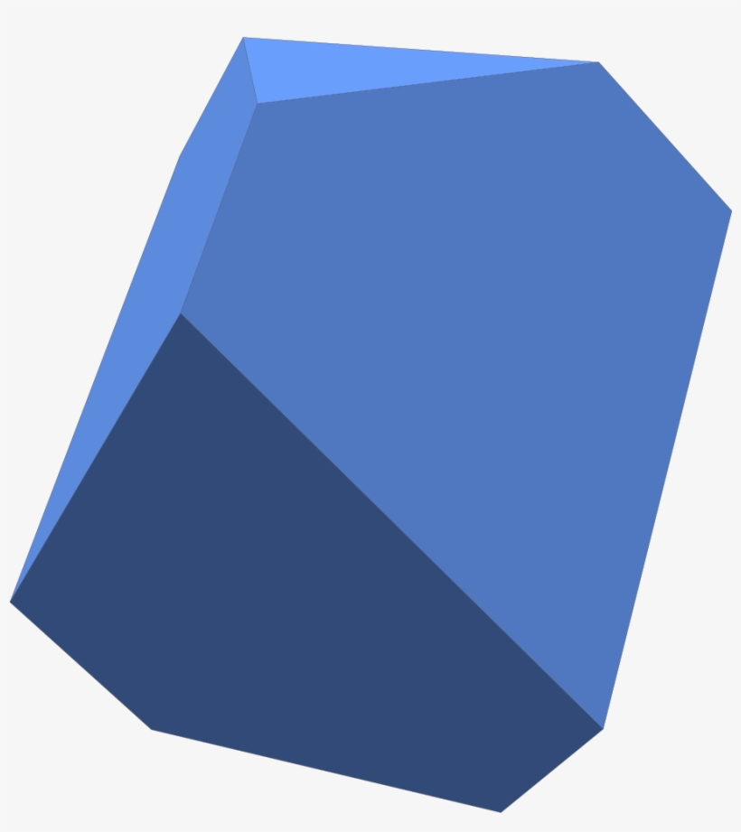 File Rhomboederstumpf Massiv Wikipedia - 3d Render To Svg, transparent png download