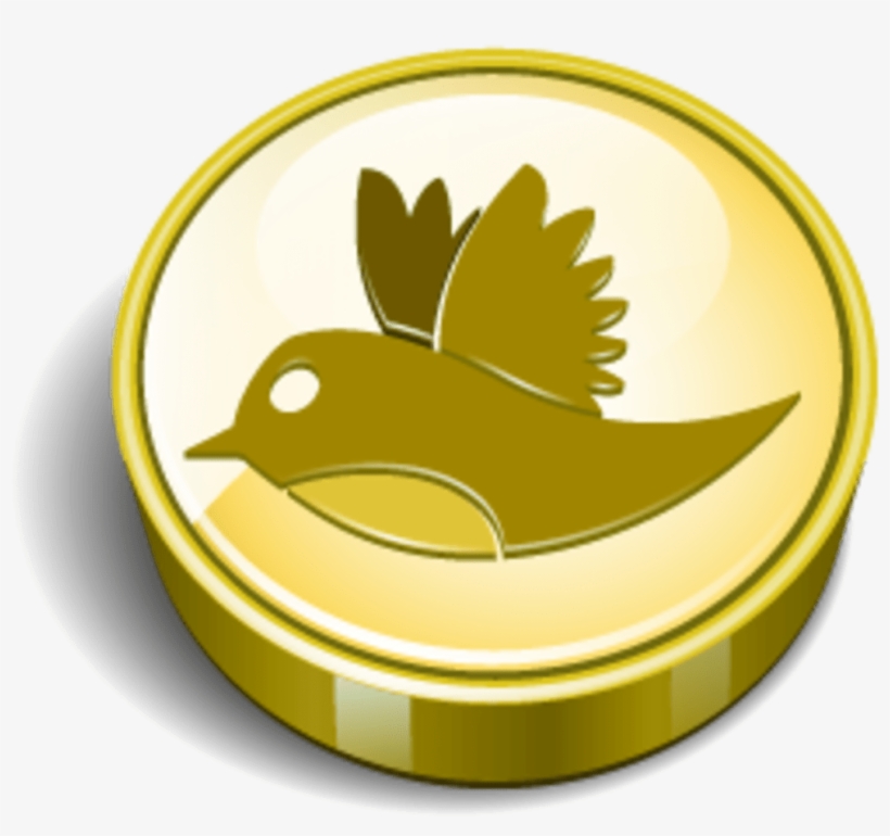 Twitter Vector Icons Massive Icon Set - Twitter Coin, transparent png download