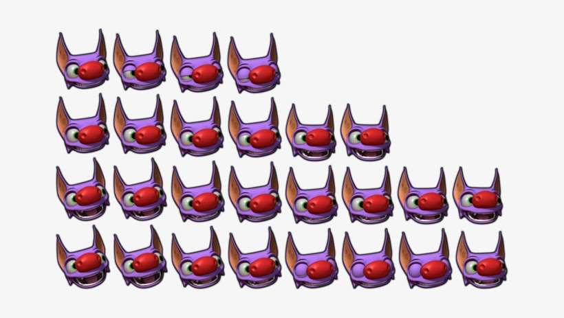 Yooka Laylee Toybox Talking Sprites Laylee - Face Speaking Sprite Sheet, transparent png download