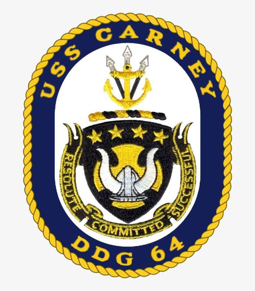 Uss Carney Ddg-64 Crest - Uss Carney Ddg 64 Logo, transparent png download