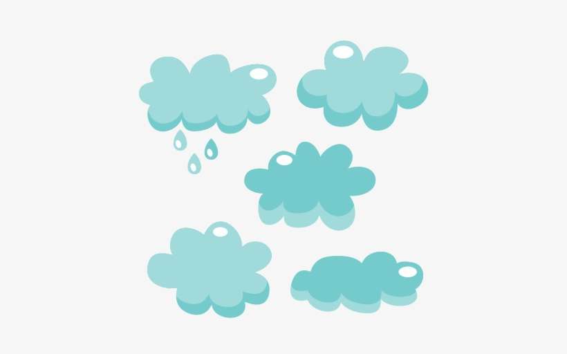 Cloud Set Svg Cutting File For Scrapbooking Cute Cut - Clip Art, transparent png download