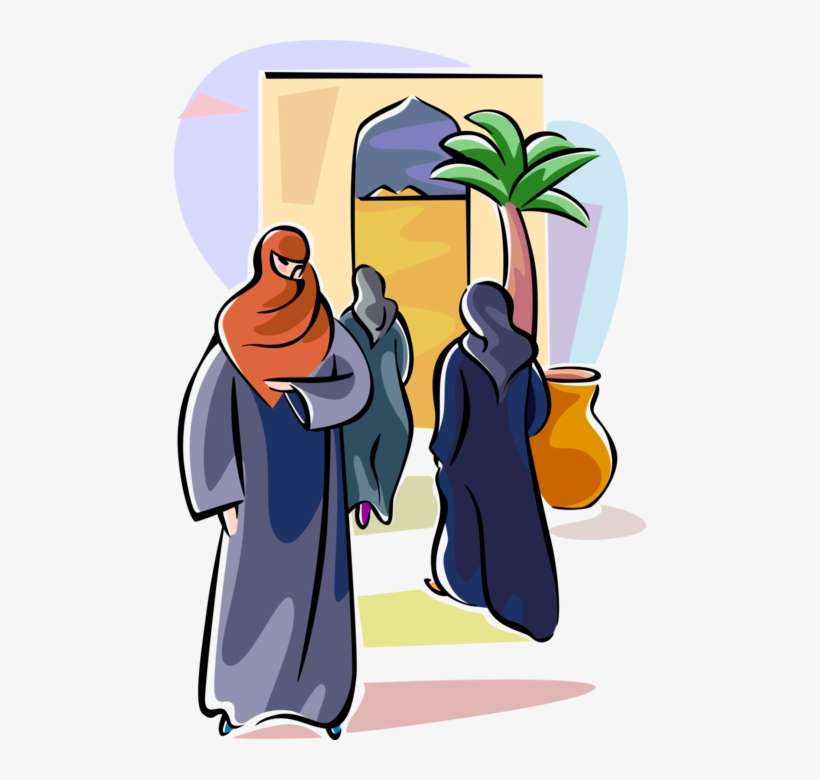 Vector Illustration Of Middle Eastern Islamic Muslim - Illustration, transparent png download