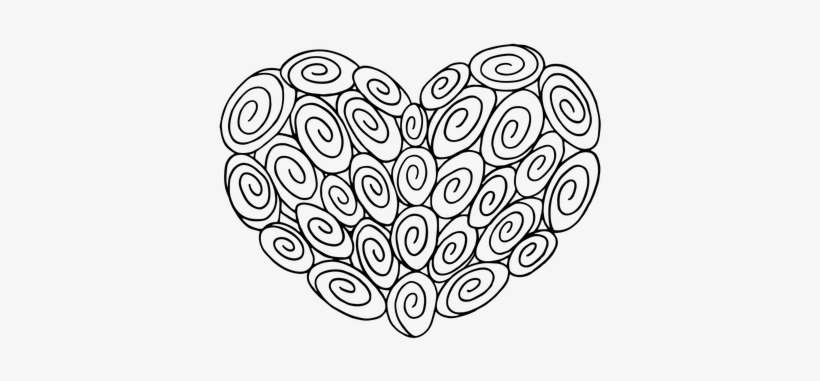 Graphic Black And White Stock Heart Collection Canvas - Love, transparent png download