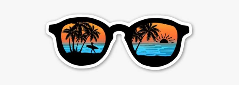 Sunglasses Summer Vibes Beach Sunset - Beach, transparent png download