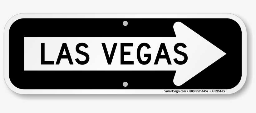Las Vegas City Traffic Direction Sign - Los Angeles Sign Png, transparent png download
