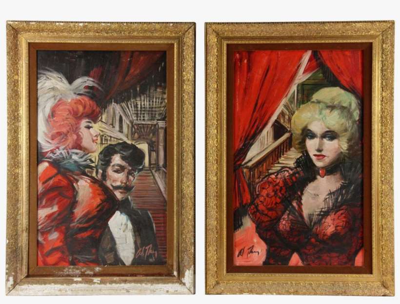 Pair Original Signed Oil Paintings - Picture Frame, transparent png download