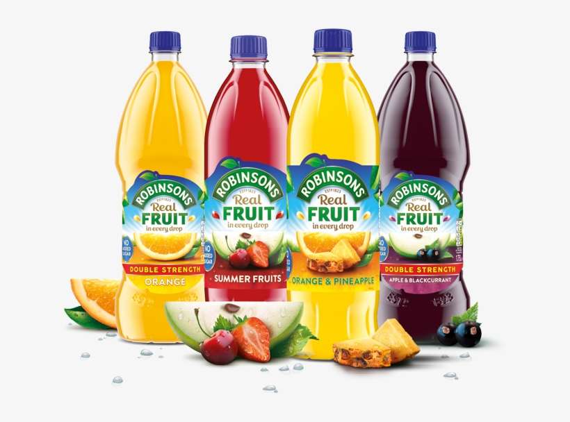 Summer Juice Png Image Background - Robinsons Summer Fruits No Added Sugar 1l, transparent png download