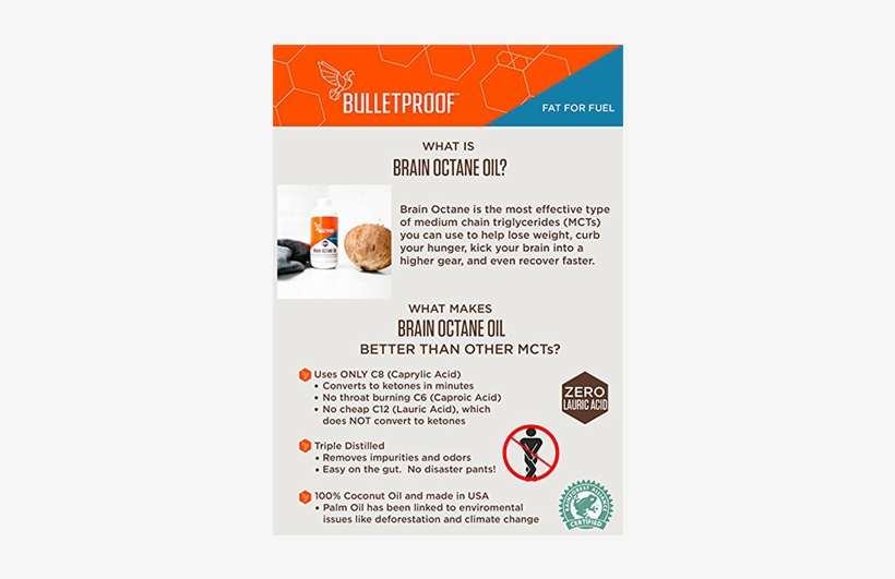 Brain Octane Oil Benefits, transparent png download