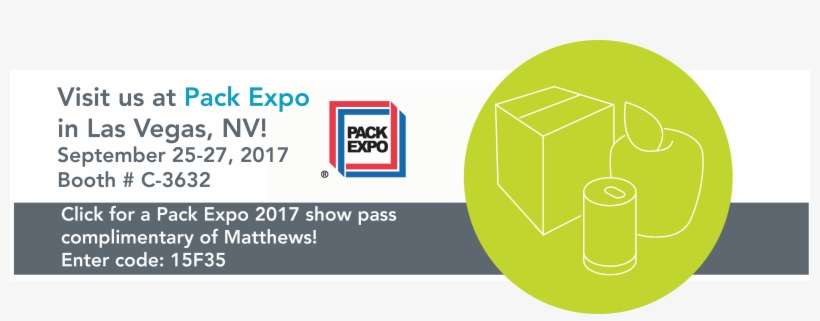 Matthews Marking Systems Showcases Multiple Ways To - Pack Expo 2010, transparent png download