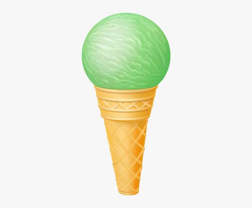 Ice Cream Mint Transparent Clip Art Image - Mint Ice Cream Png, transparent png download