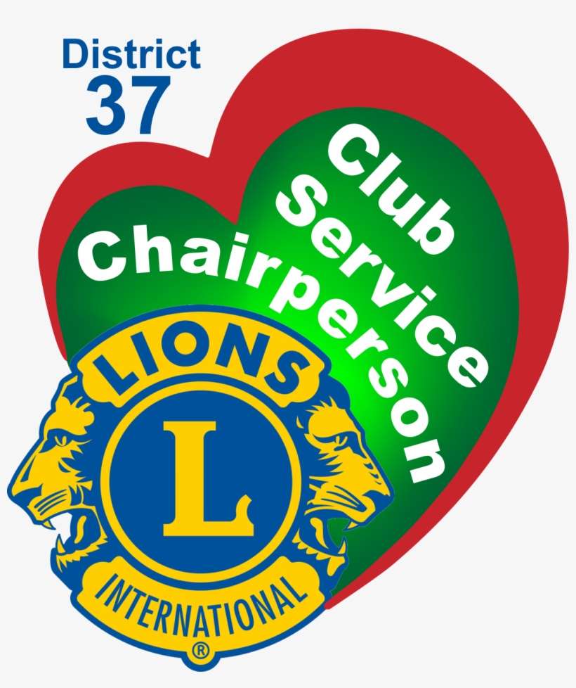 The Lions Logo And Heart Outline Framing The Text Club - Lions International Square Sticker 3" X 3", transparent png download