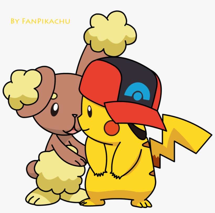Pikachuxbuneary Images Pikachu And Buneary - Pikachu And Buneary Fan Art, transparent png download