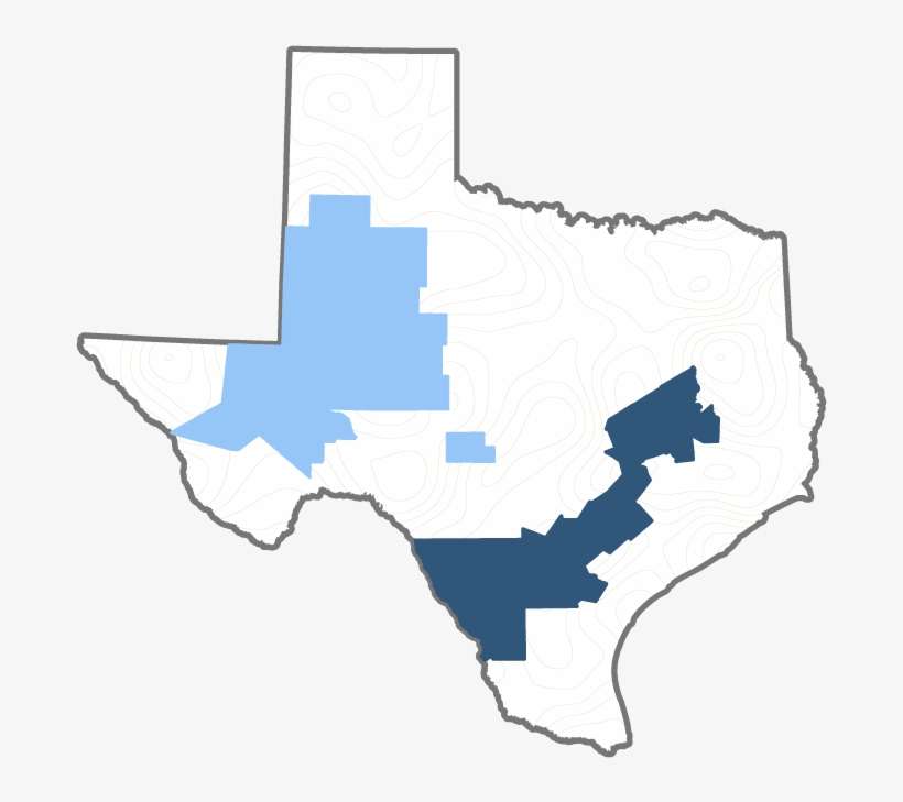 Permian Basin , Eagle Ford Shale (south) - East Urban Home Bruce Stanfield Texas State Outline, transparent png download