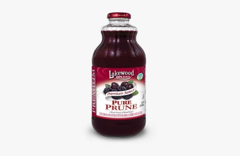 Lakewood Premium Pure Prune Juice, 32 Ounce (pack Of - Lakewood Lakewood Premium Pure Tart Cherry Juice 32, transparent png download