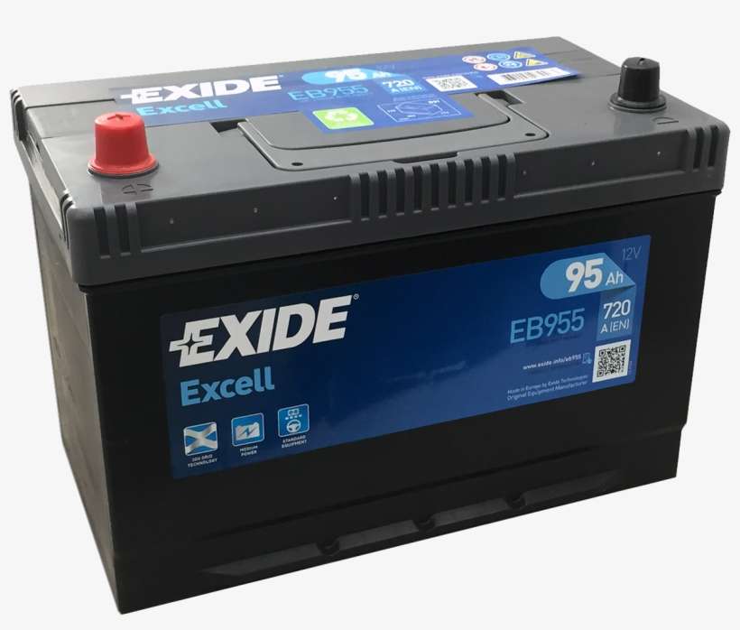 Automotive Battery Png Image - Exide Eb955, transparent png download