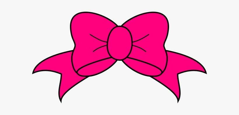 Pink Bow Clipart, transparent png download