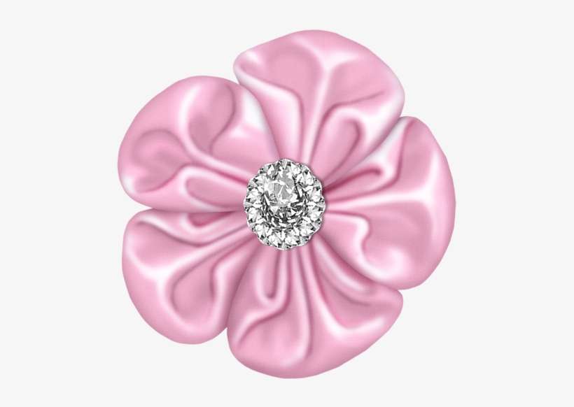 Light Pink Flower Bow With Diamond - صور شكر على المرور, transparent png download
