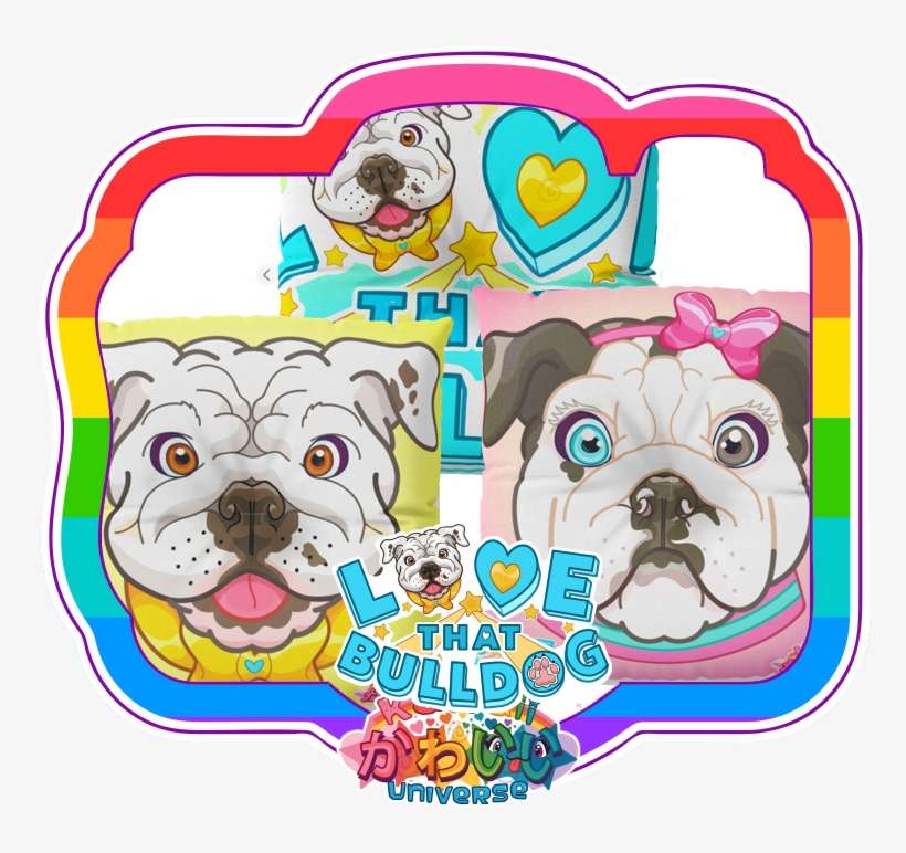 English Bulldog Florals Fabric - Pet–friendly Hotels, transparent png download