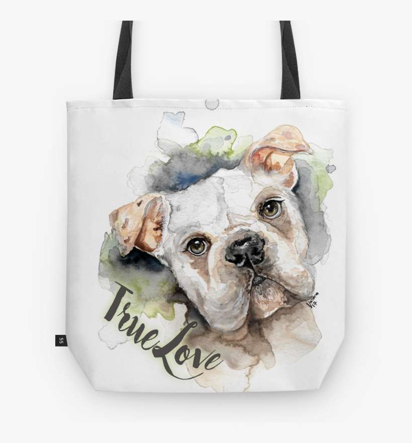 Bolsa Bulldog True Love De Victoriartna - Bulldog, transparent png download