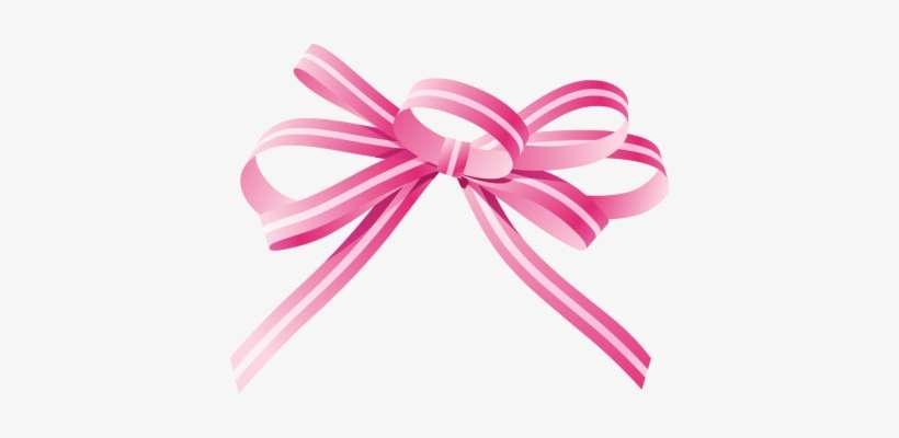 Pink Bow Png Clipart Pink Ribbon And Bow - Vector, transparent png download