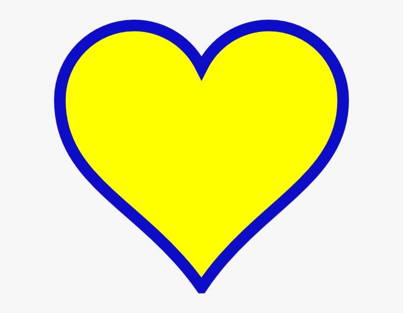 Michigan Blue Gold Heart Svg Clip Arts 600 X 557 Px, transparent png download
