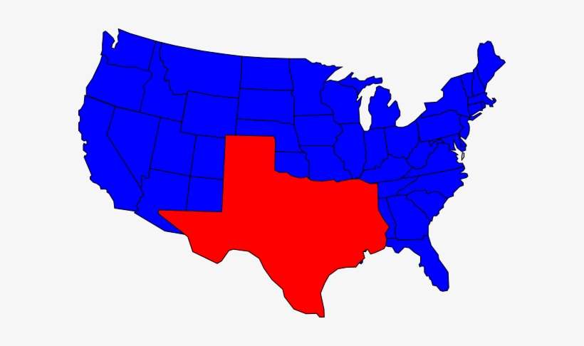 Texas Clip Art Vector Clip Clipartcow - Us Map Vector Png, transparent png download