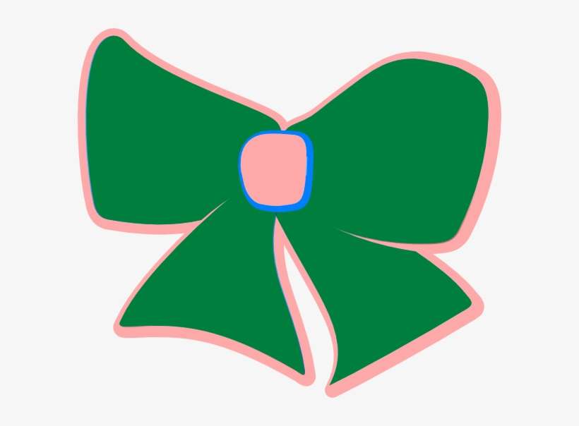 How To Set Use Green/pink Bow Clipart, transparent png download