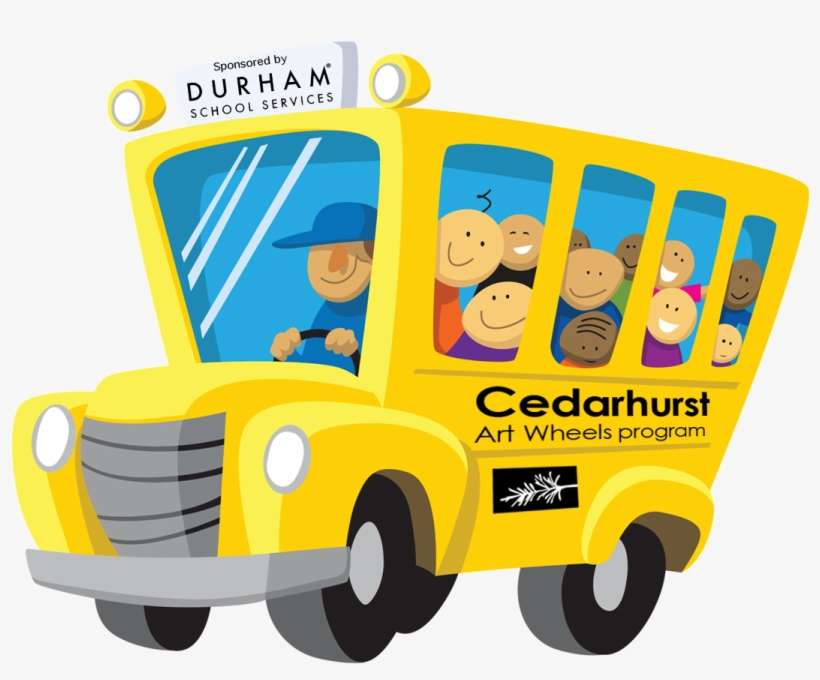 Cedarhurst Art Wheels Png Freeuse - School Bus Clipart Png, transparent png download