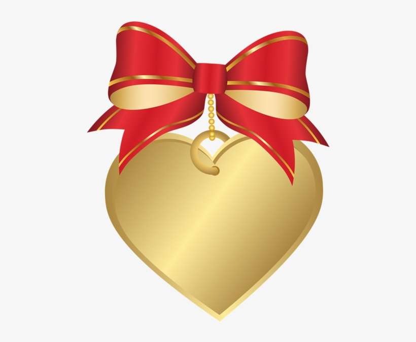 Visit - Red And Gold Heart Png, transparent png download