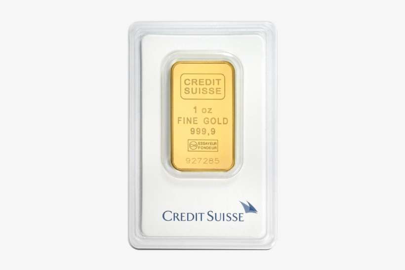 Gold Bar Credit Suisse 1 Oz - Credit Suisse, transparent png download