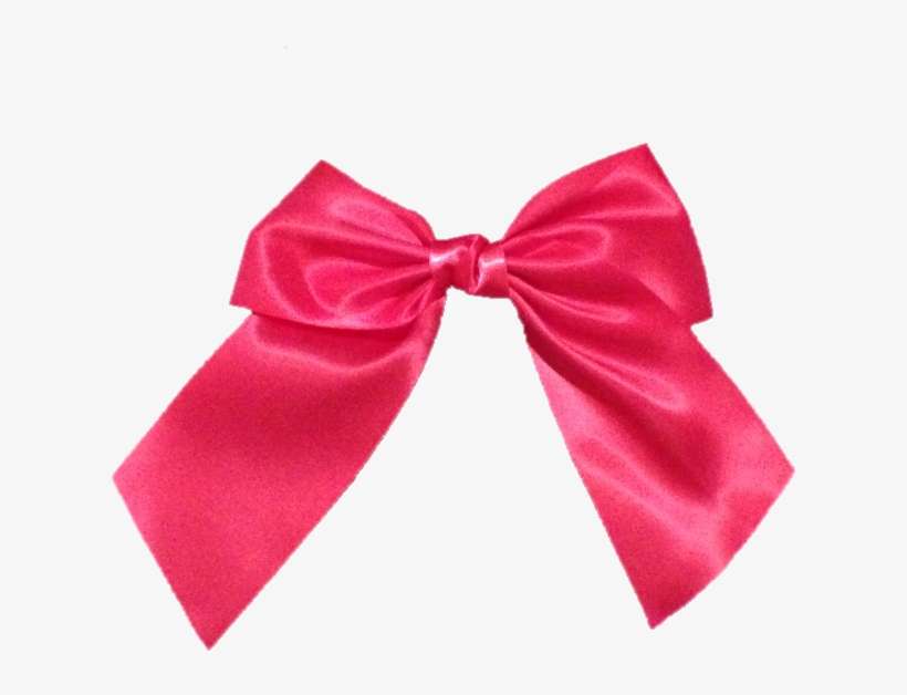 Satin Hot Pink Hot Pink Bow Png - Paper, transparent png download