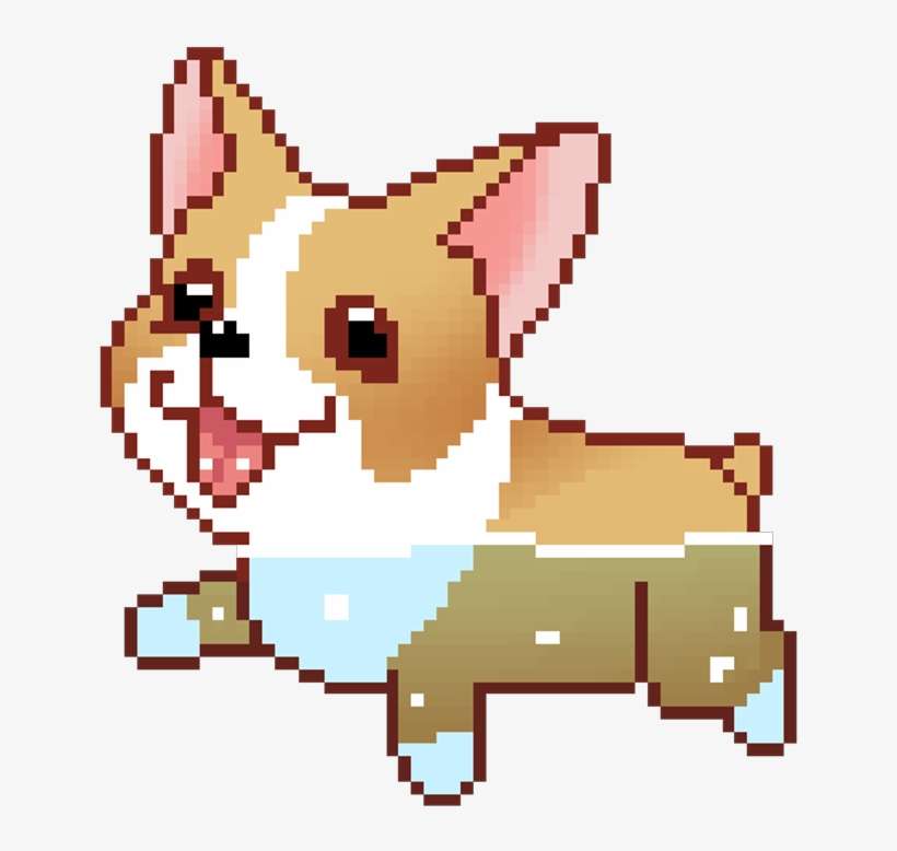 Jpg Free Stock Kawaii Clipart Corgi - Swimming Corgi Gif, transparent png download