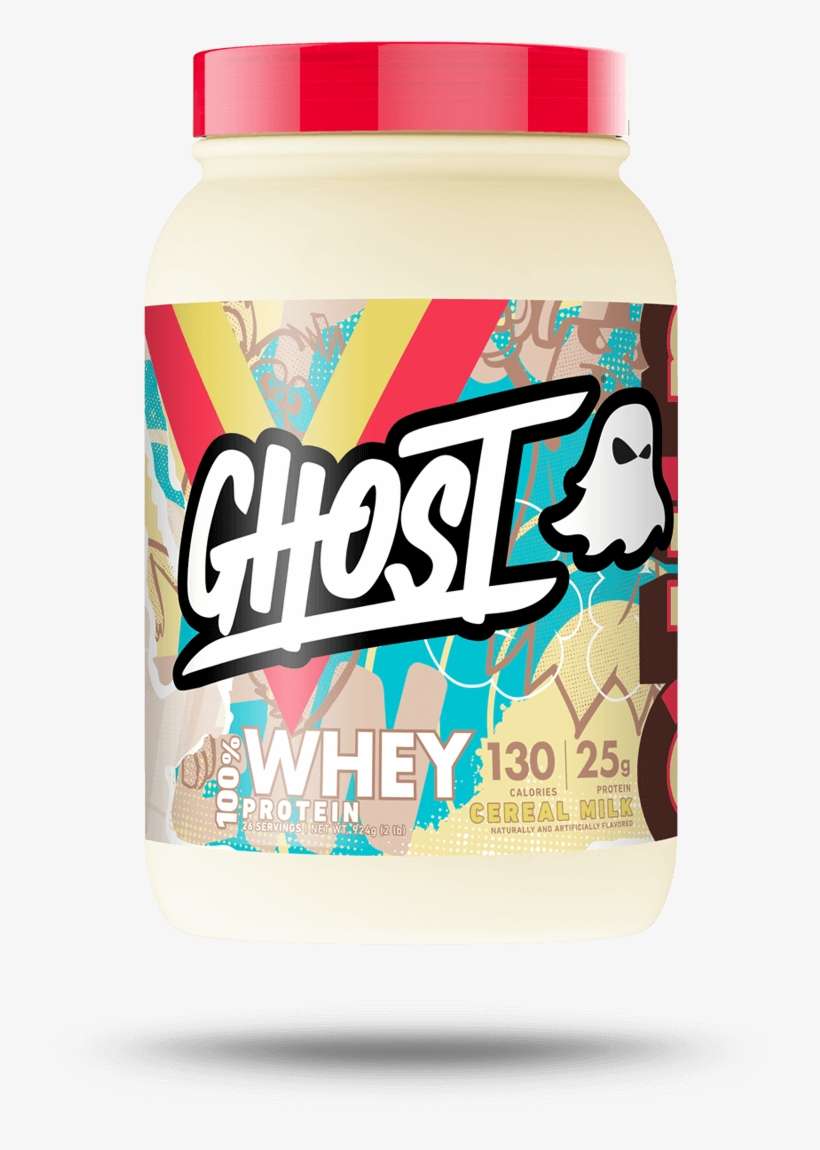 Ghost Whey Protein Cereal Milk Flavor 26 Servings - Ghost Peanut Butter Cereal Milk, transparent png download