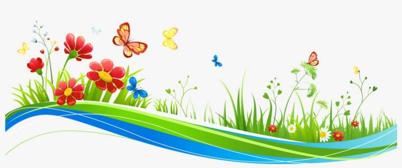 Vector Transparent Transparent Decoration With Png - Clipart Flowers And Butterflies Png, transparent png download