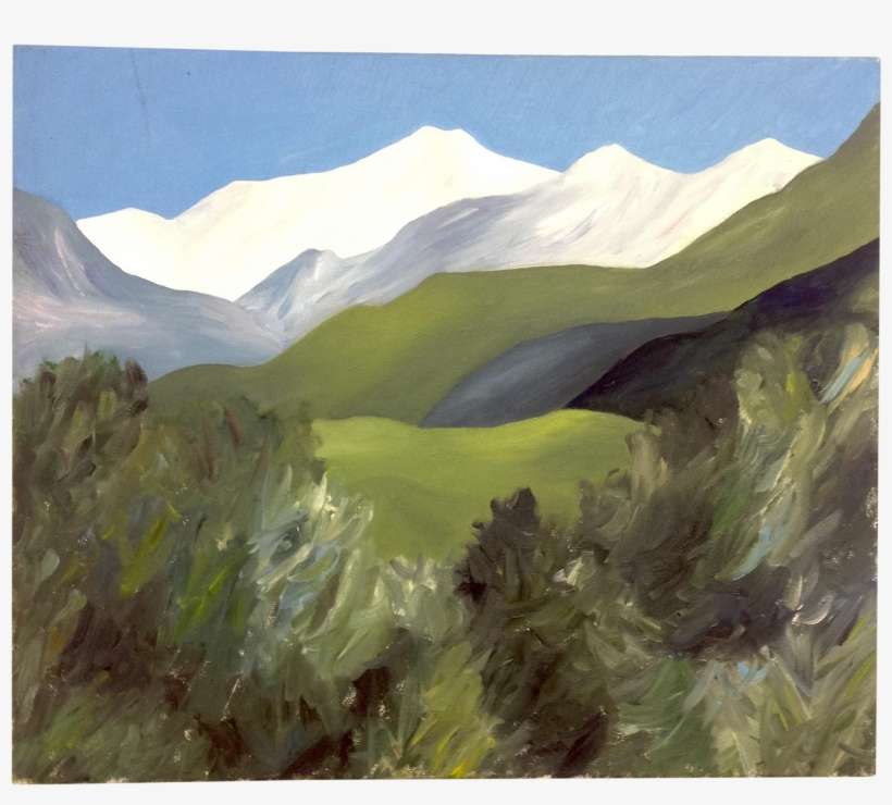 Avery Kelly "view From Mountain Home" Oil On Canvas - Oil Painting, transparent png download