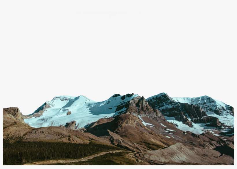 Picture Transparent Stock Canvas Print Glacial Mountain - Montagne Png, transparent png download