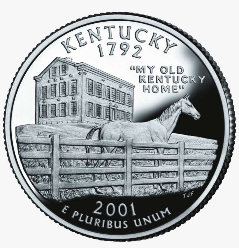2001 Ky Proof - Kentucky State Quarter, transparent png download
