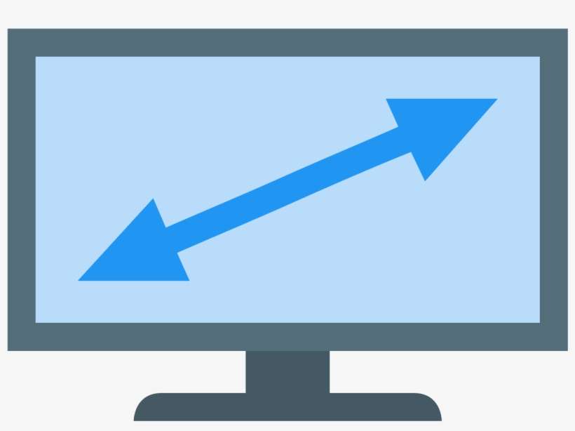 It's A Drawing Of A Computer Monitor Or T - Television, transparent png download