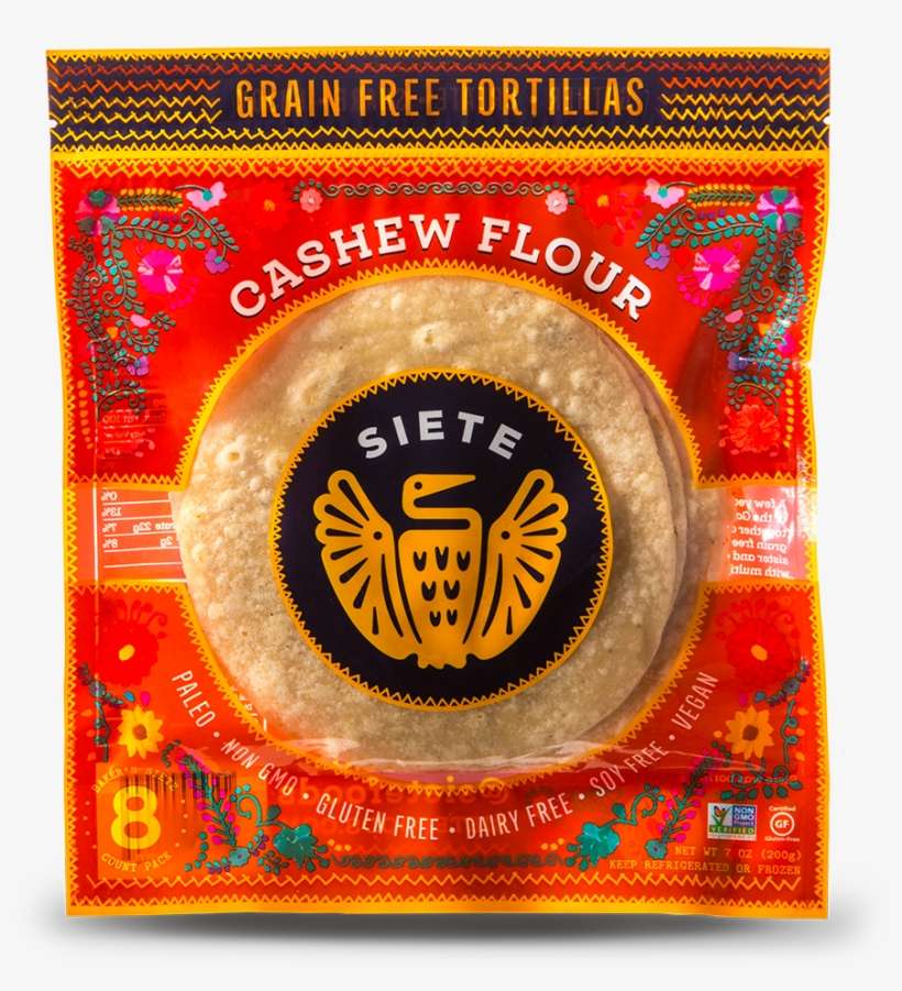 Cashew Flour Tortillas - Siete - Grain Free Tortilla Chips Sea Salt - 5 Oz., transparent png download