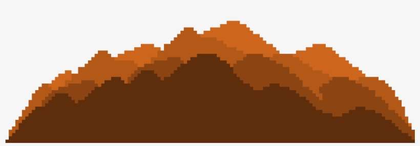 Mountain Range - Pixel Art, transparent png download