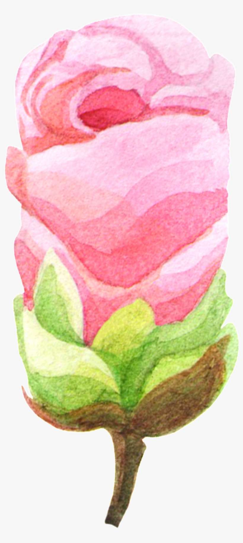 Hand-painted Rose Like Ice Cream Png Transparent Material - Portable Network Graphics, transparent png download