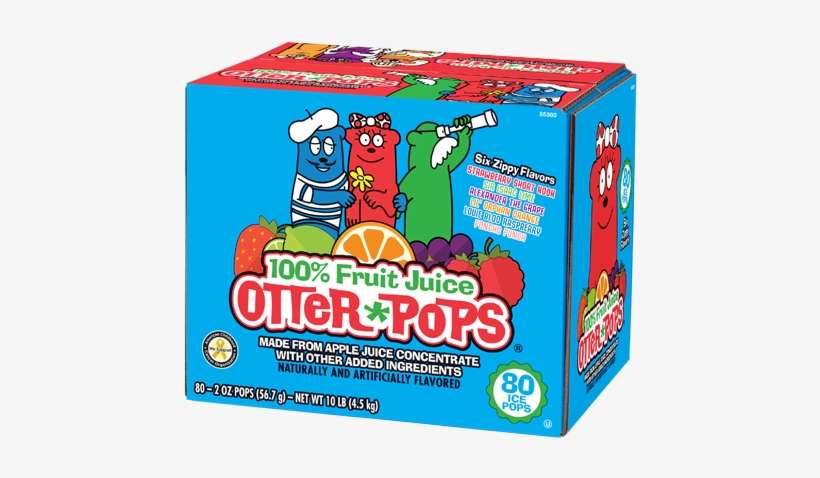 Otter Pops - Otter Pops 100 Fruit Juice, transparent png download