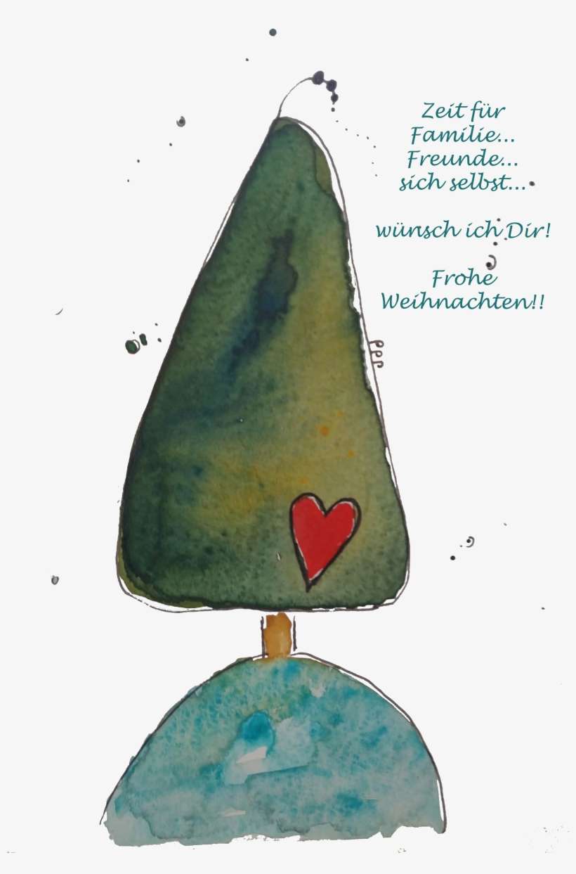 Zeit Für Weihnachten By Sabine Brengel Malwerkstatt - Christmas Card, transparent png download