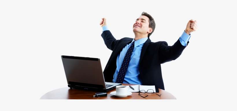 Click Here To Order A Tech Support Package - Happy Man Computer Png, transparent png download
