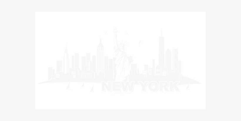 Wandtattoo New York Skyline Motivansicht - New Yorker Skyline Wandtattoo, transparent png download