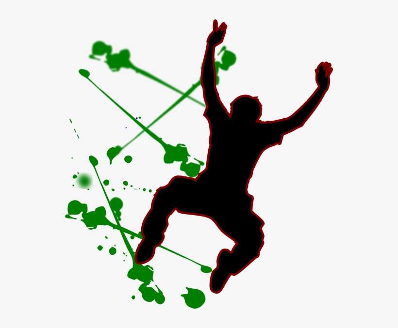 Happy Person Jumping Man Clip Art - Png Teenagers Jumping, transparent png download