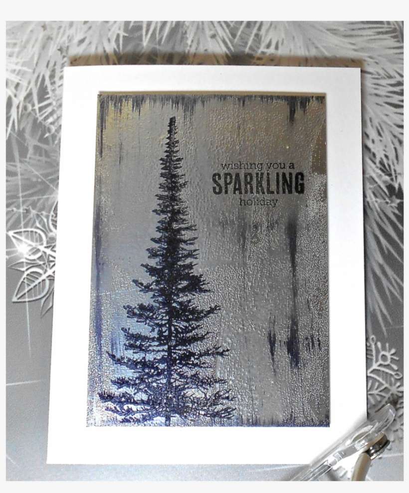 It's Very Hard To Photograph Silver Foil So Here's - Pine Tree Silhouette, transparent png download