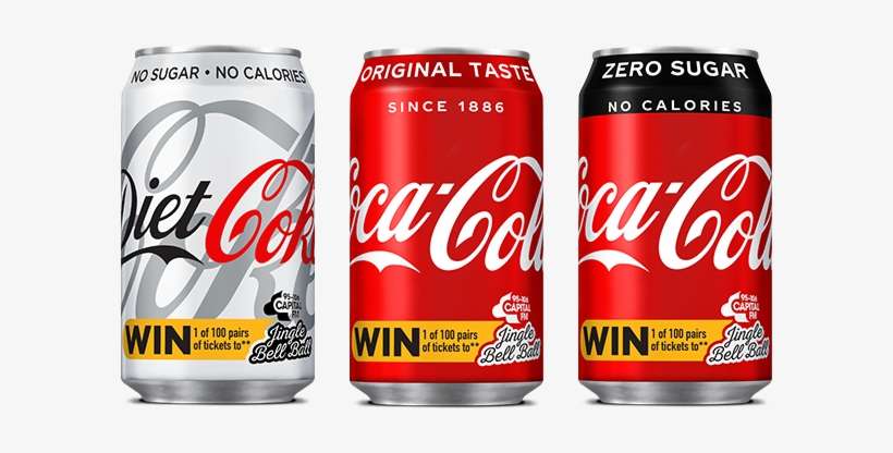 Win Tickets To Capital's Jingle Bell Ball Via Coca-cola - Coca-cola Zero - 12 Fl Oz Can, transparent png download
